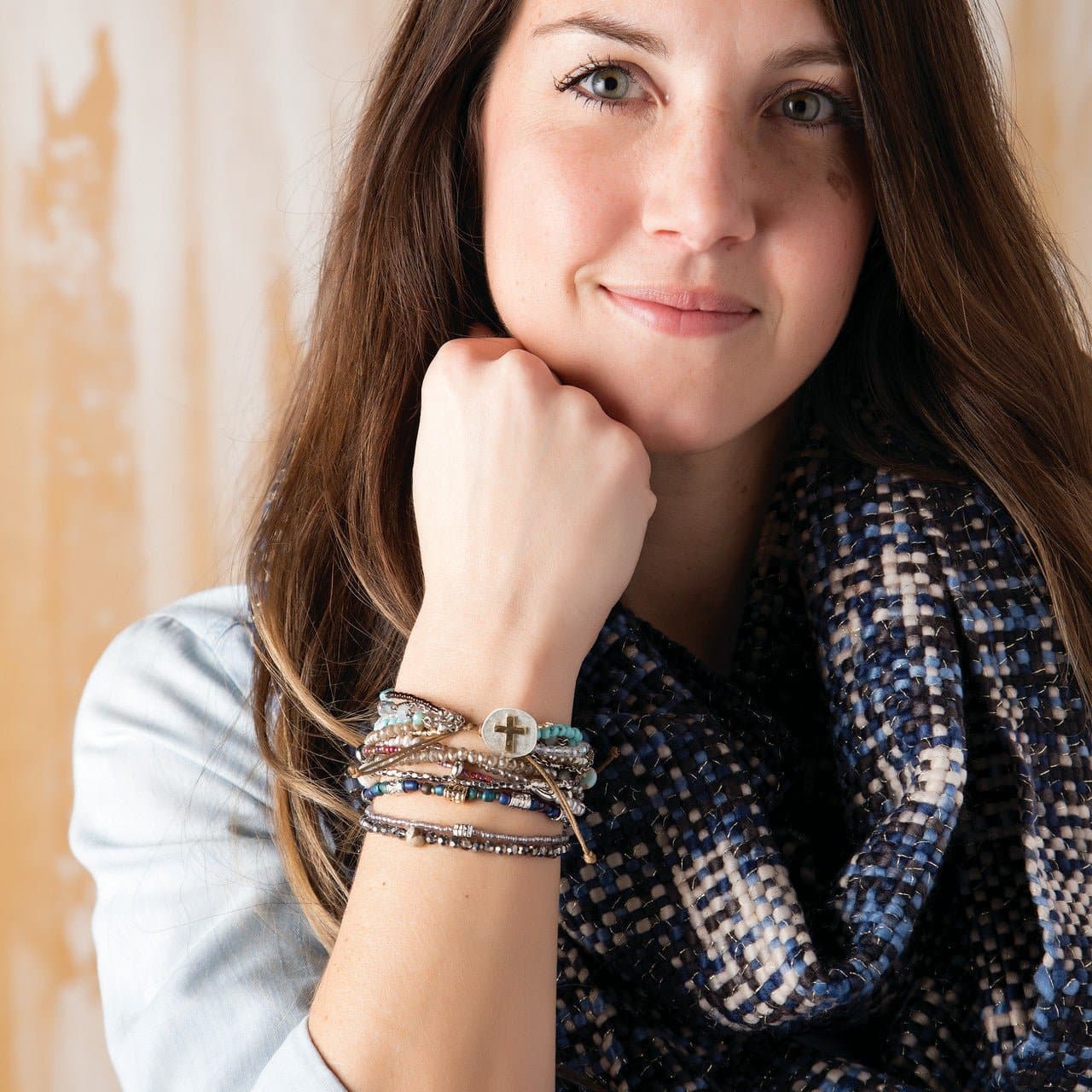 Gray Prayer Bracelet - HER Home Design Boutique